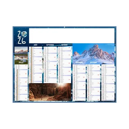 EXPEDITIONS 2026 - MIDI 430 x 335 mm - LEGER 400G - SANS MARQUAGE - 1 TROU EN TETE