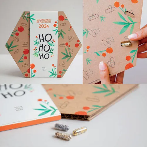 Décoration de Noël écologique en kraft avec graines personnalisable