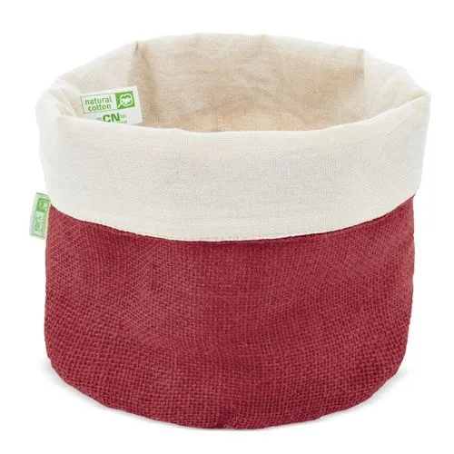 SAC À PAIN EN COTON ET JUTE NATUREL "PAPUA"