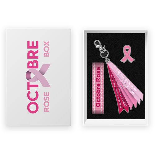 Coffret Solidaire Octobre Rose Personnalisable - Box Cadeau Entreprise