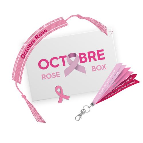 Coffret Solidaire Octobre Rose Personnalisable - Box Cadeau Entreprise