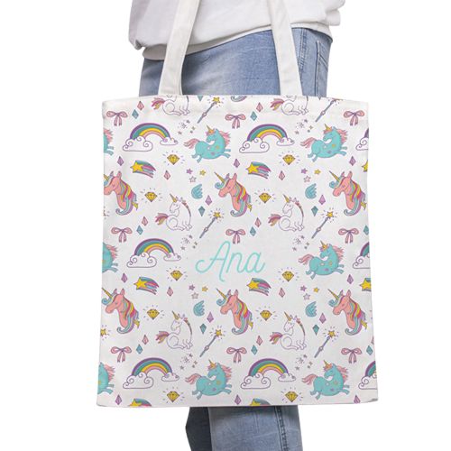 Sac Shopping Personnalisé Polyester - Impression Intégrale sur Mesure