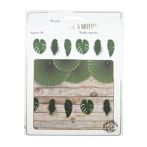 Guirlande Feuilles Tropicales 3m - Décoration Événementielle Premium