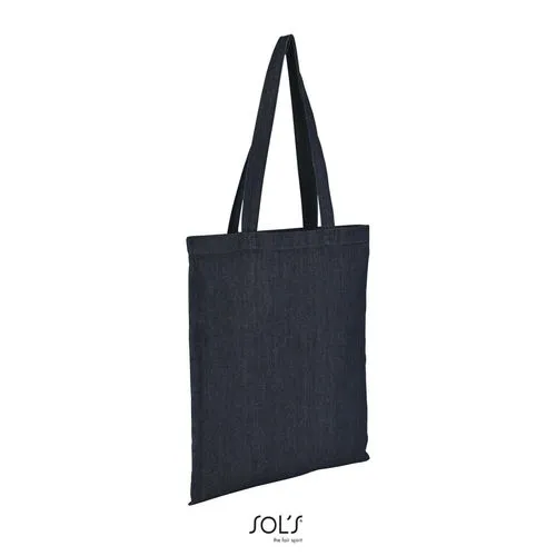 Sac Shopping Denim Personnalisable - Style Brut et Moderne