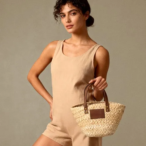 Cabas Publicitaire en Feuille de Maïs - Panier Écologique Personnalisable