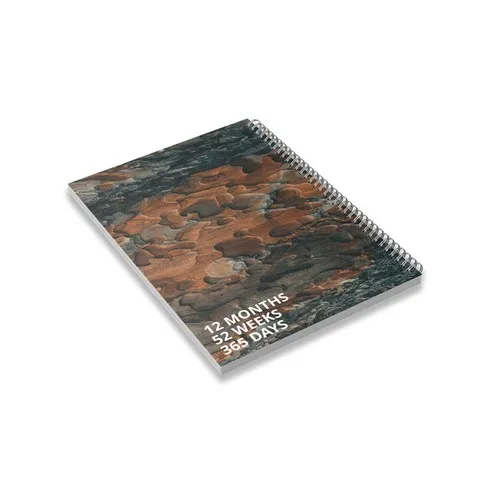 A5 SPIRALE HEBDOMADAIRE COUVERTURE PP PERSONNALISABLE