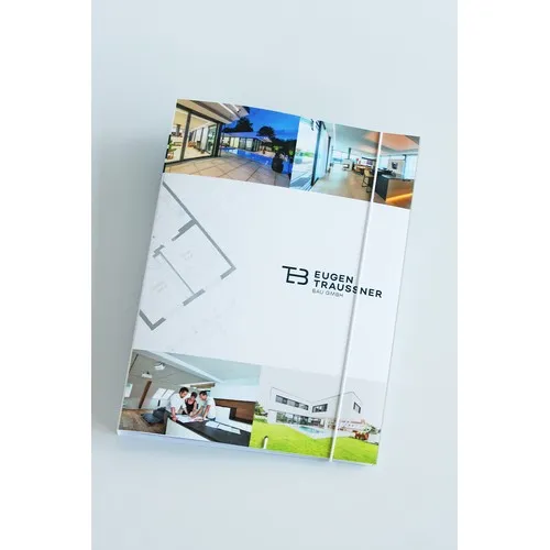 Chemise A4 Écologique en Papier Naturel avec Élastique Personnalisable