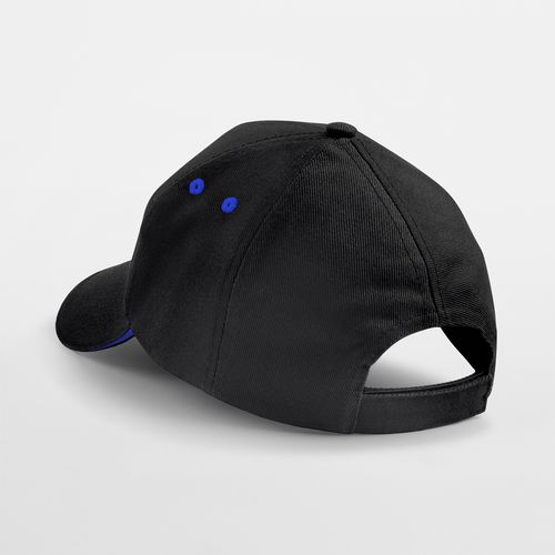Casquette 5 Panneaux Bicolore Personnalisable - Coton Sergé Premium