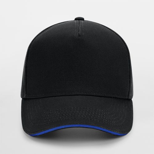 Casquette 5 Panneaux Bicolore Personnalisable - Coton Sergé Premium