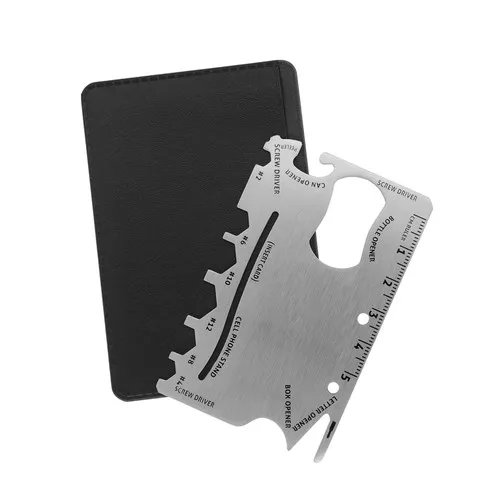 Carte-outil multifonctions personnalisable - 10 fonctions en 1