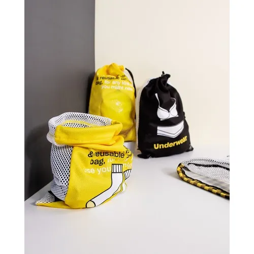 Sacs zéro déchet en tissu granite + maille