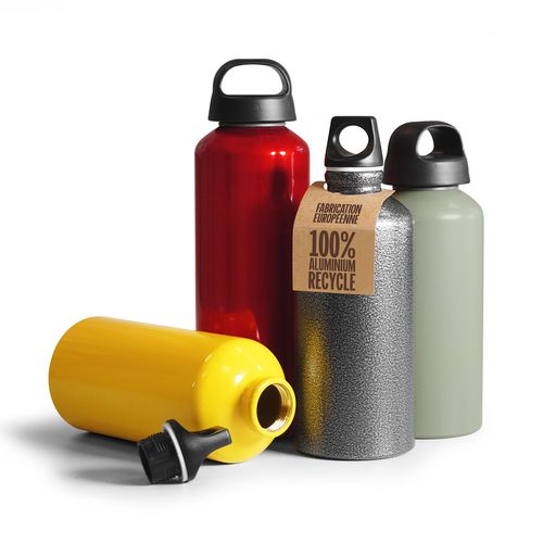 Bouteille Aluminium Recyclé 1L Personnalisable - Fabriquée en Europe