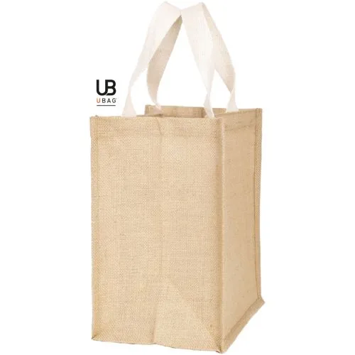 Sac Shopping en Jute avec Anses Coton - Personnalisable