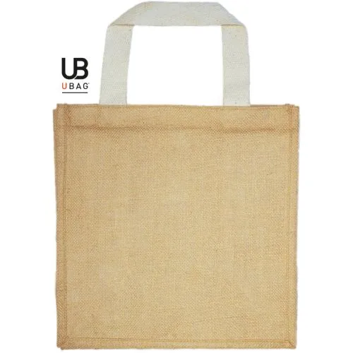 Sac Shopping en Jute avec Anses Coton - Personnalisable