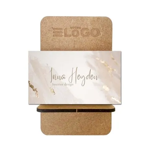 Support Carte de visite en Bois - France