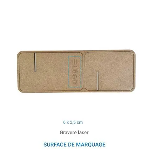 Support Carte de visite en Bois - France