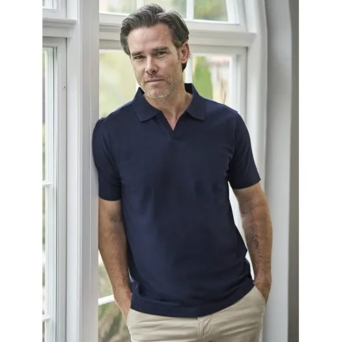 Luxury Stretch V-Neck Polo