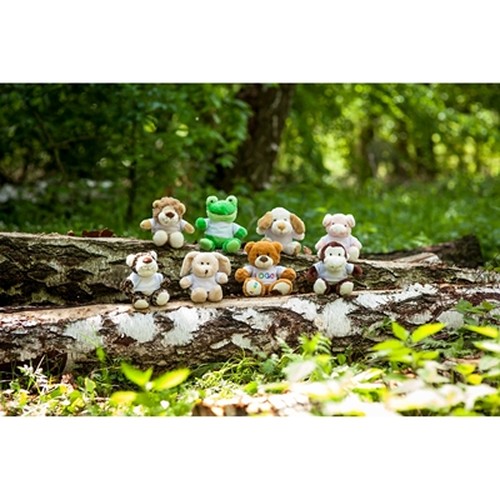 Ours en Peluche Personnalisable avec T-shirt - Malcolm 18,5 cm