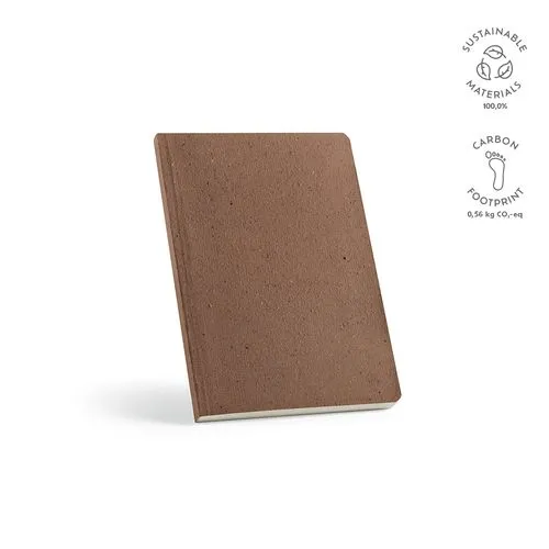 Carnet Doyle couverture en marc de café, 196p 80g/m²