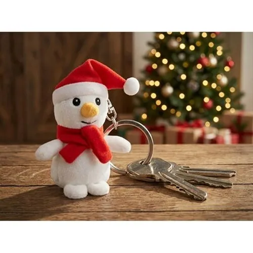 Bonhomme de neige en peluche, porte-clés | Anatols