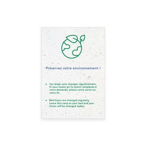 Carte à Planter Personnalisée Premium - Communication Écologique