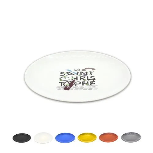 Assiette Ronde Plate Réutilisable Personnalisable - Dès 600 unités