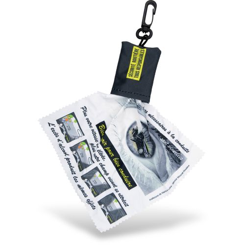 Porte-clés Lingette Microfibre Personnalisable - Nettoyage Écrans