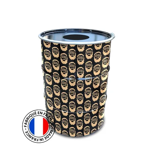 Cendrier sur Fût 200L Personnalisable - Fabrication Française