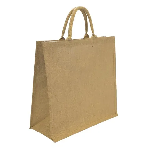 Sac Shopping Jute Naturel avec Intérieur Laminé - Personnalisable