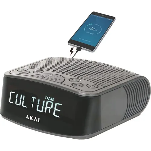 Radio-réveil FM PROJECTEUR ET USB DE CHARGE