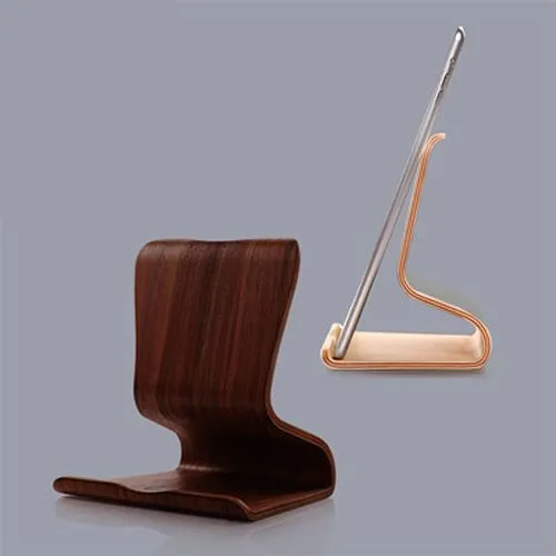 Support bois pour smartphone et tablette personnalisable