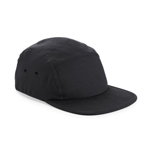 Casquette 5 panneaux en coton personnalisable - Visière plate