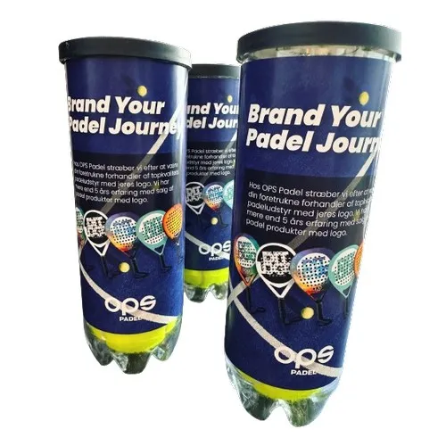 Balles de Padel Personnalisées avec Étui Imprimé - Lot de 3