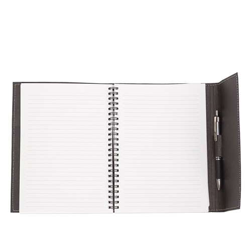 Ensemble Papeterie Cuir A5 avec Stylo - Personnalisable