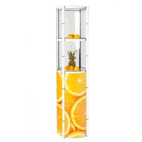 Vitrine Publicitaire Flex Tower 4 Niveaux - Montage Express