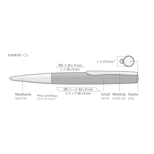 Stylo Bille Métal Noir Mat Premium - Rotation Souple & Finitions Dorées