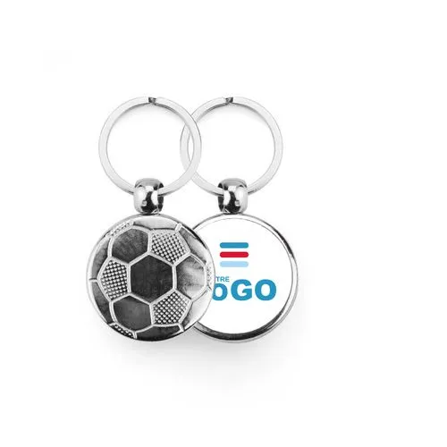 Porte-clé BALLON DE FOOT - Gris Argent