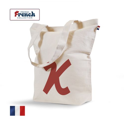 Sac Shopping Coton Recyclé 300g - Fabrication Française Éco-Responsable