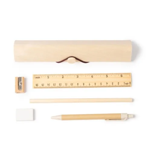 Set d'écriture écologique personnalisable en bambou et matériaux naturels