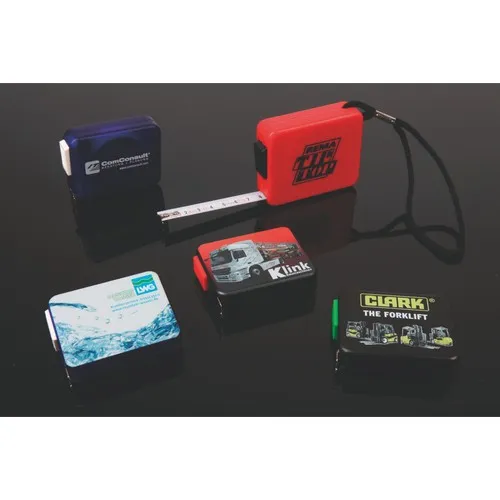 Mètre à ruban publicitaire 2m/5m personnalisable - Fabrication allemande