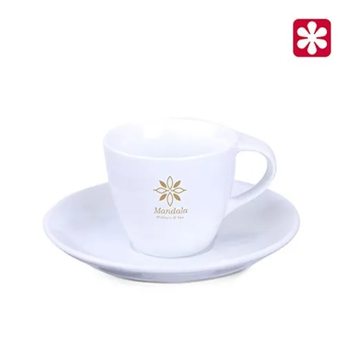 Set Tasse et Sous-Tasse Personnalisable pour Café Allongé