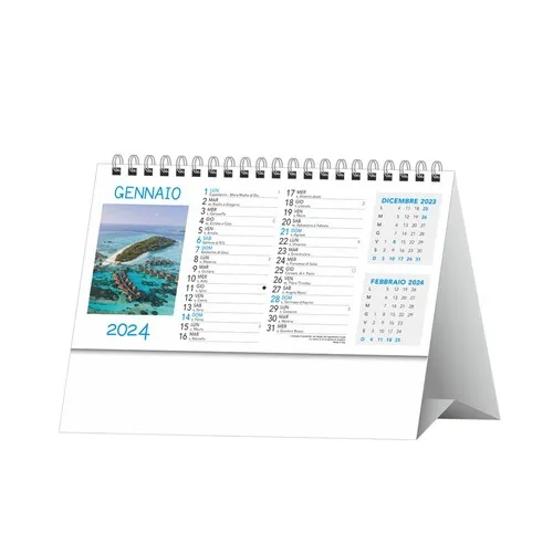 Calendrier Trimestriel Mural Personnalisable - Format 28,8x47 cm