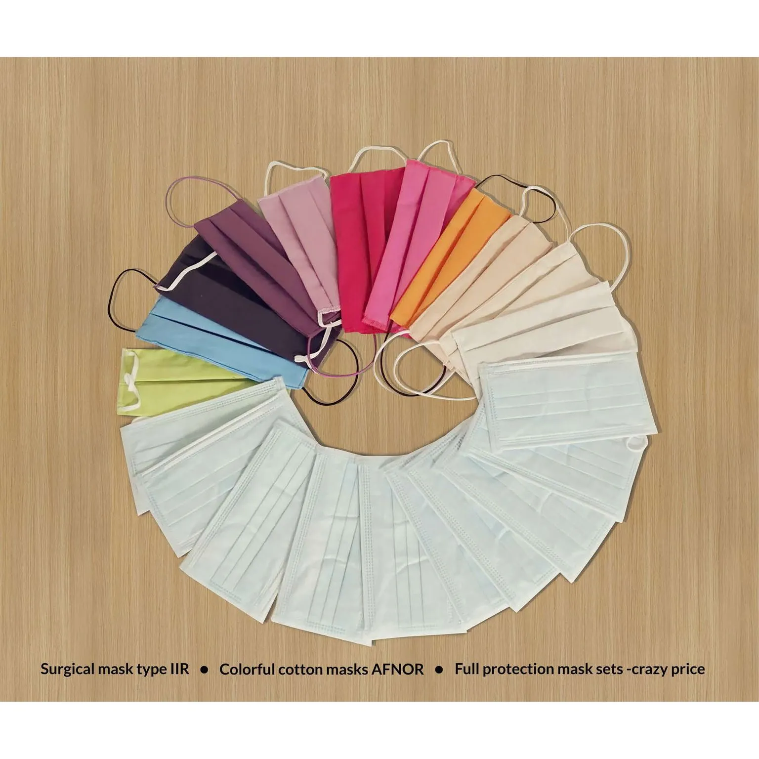 Set de Masques Personnalisables - Chirurgicaux et Tissu