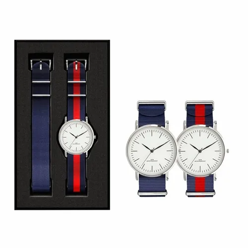 Montre Personnalisable Set Pilot - Coffret Cadeau 2 Bracelets