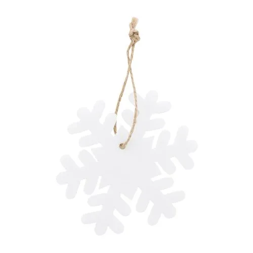 Ornement de sapin de Noël RPET, flocon de neige Joulox