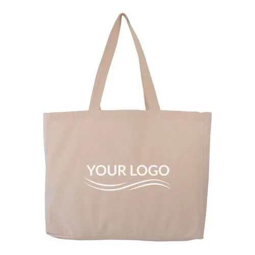 Sac Cabas Coton 220g Format Paysage Personnalisable - Écru