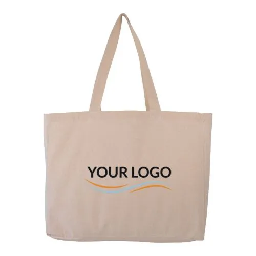 Sac Cabas Coton 220g Format Paysage Personnalisable - Écru