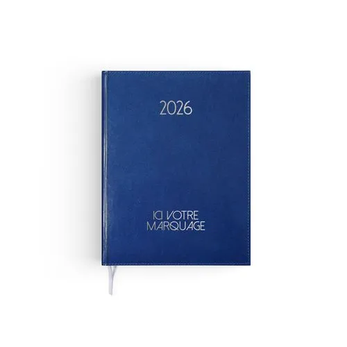 AGENDA EMBOITE PARIS 2026 - MINI 90 x 165 mm - COUVERTURE NOIRE - SANS MARQUAGE
