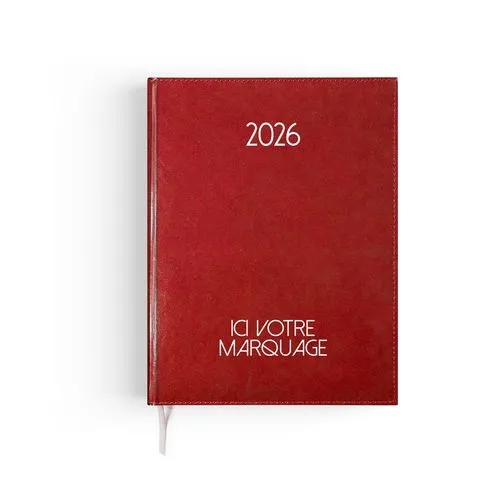 AGENDA EMBOITE PARIS 2026 - MINI 90 x 165 mm - COUVERTURE NOIRE - SANS MARQUAGE