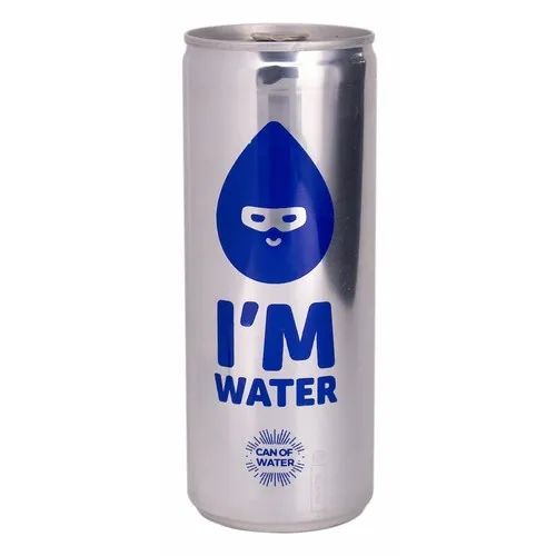 Canette d'eau gazeuse personnalisée 250ml - Impression directe